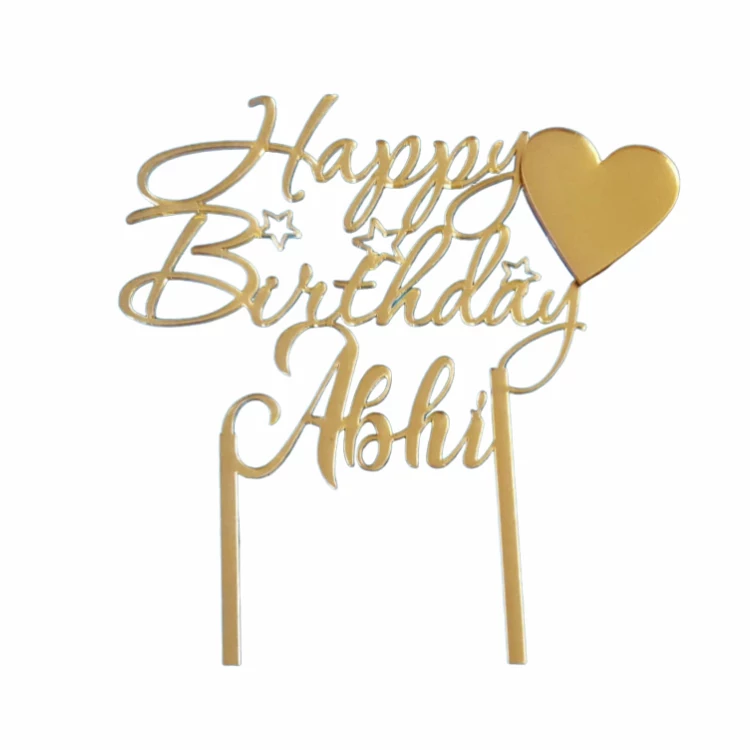 Buy signature birthday name cake topper online